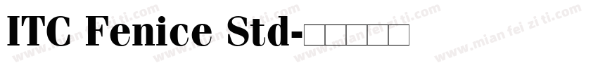 ITC Fenice Std字体转换